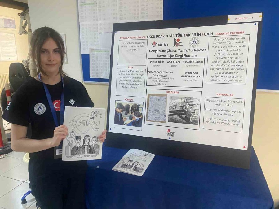 Aksu Uçak Bakım Lisesi’nde Bilim Fuarı Açıldı