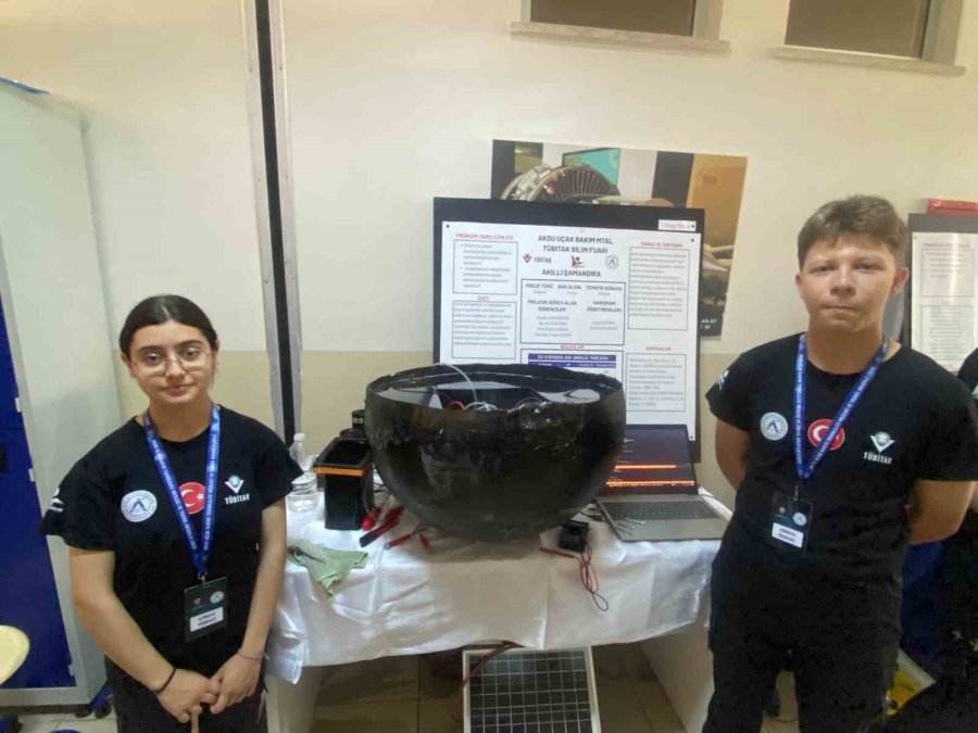 Aksu Uçak Bakım Lisesi’nde Bilim Fuarı Açıldı