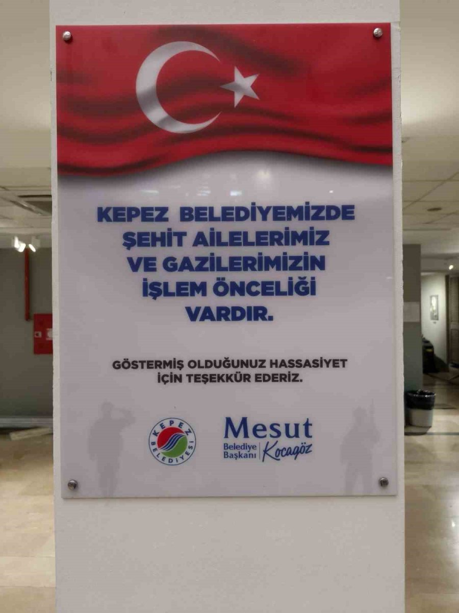 Kepez’de Şehit Ve Gazi Yakınlarına Öncelik