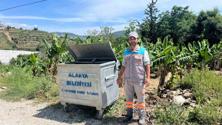 Belediye Çalışanlarından Örnek Davranış: Çöp Konteynerinde Ölüme Terk Edilen Kaplumbağayı Kurtardılar