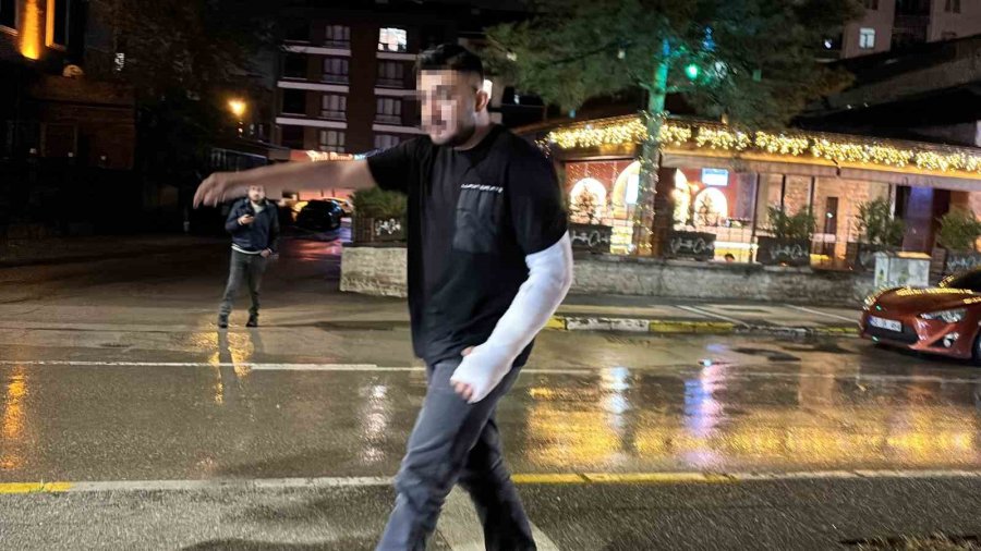 Polise Önce Yalvardı Sonra Küfürler Edip Kaçtı: O Anlar Kamerada