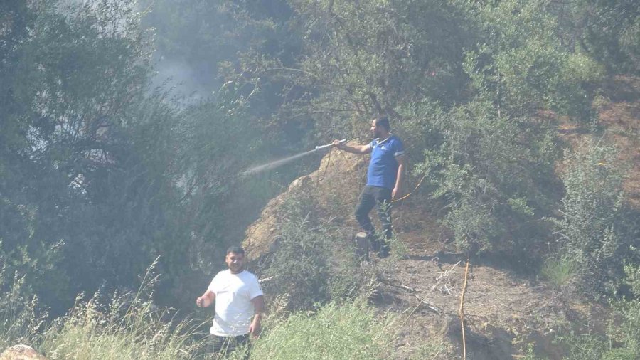 Antalya’da Ormanlık Alanda Yangın