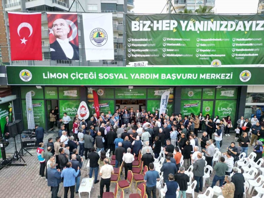 Erdemli’de Sosyal Yardımlar İçin Yeni Merkez Açıldı