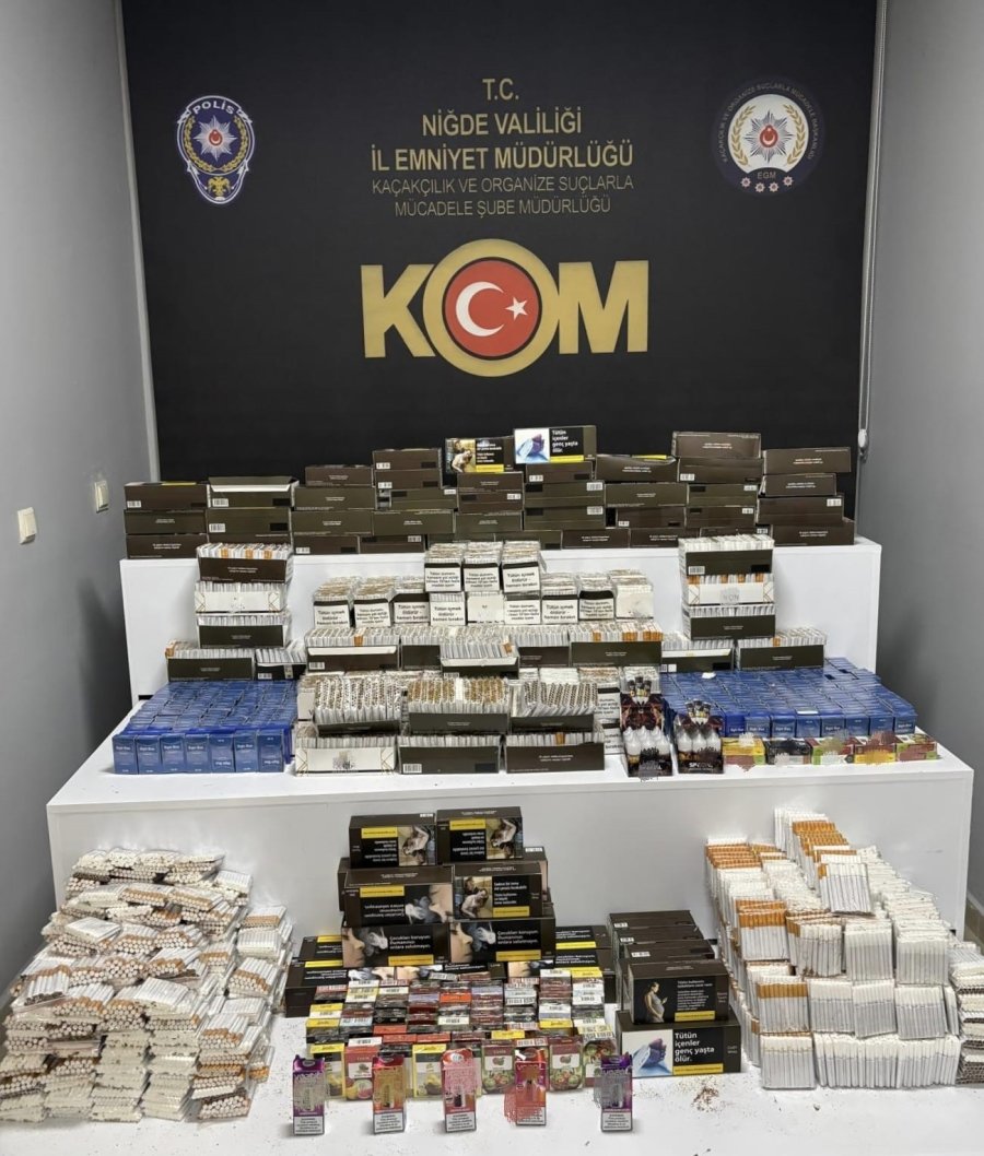 Niğde’de Kaçak Tütün Operasyonu: 9 Şüpheli Yakalandı