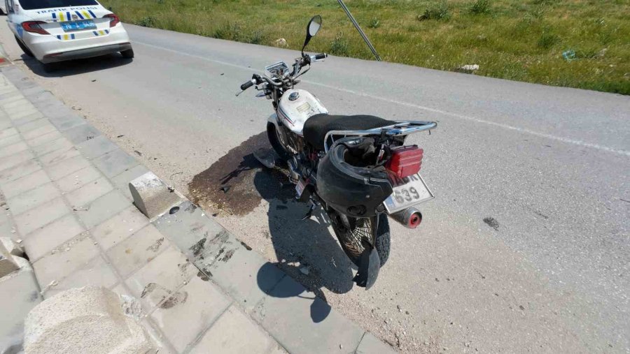 Karaman’da Motosiklet Kazası: 1 Yaralı