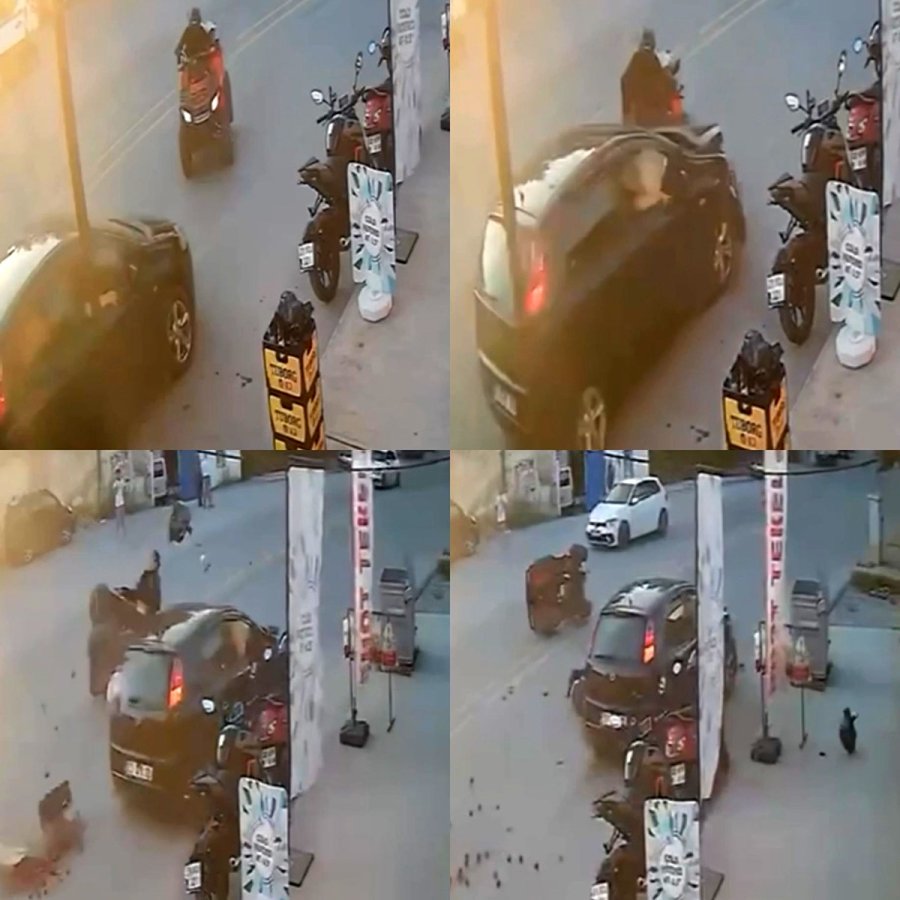 Otomobille Çarpışan Atv’nin Sürücüsü Yaralandı