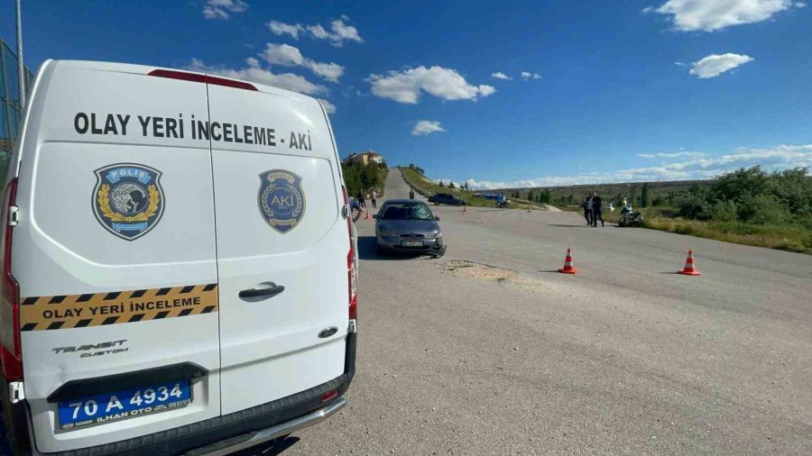 Karaman’da Otomobille Motosiklet Çarpıştı: 1 Ölü