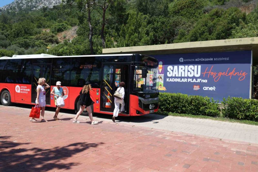 Sarısu Kadınlar Plajı’na Ücretsiz Ring Seferleri Başladı