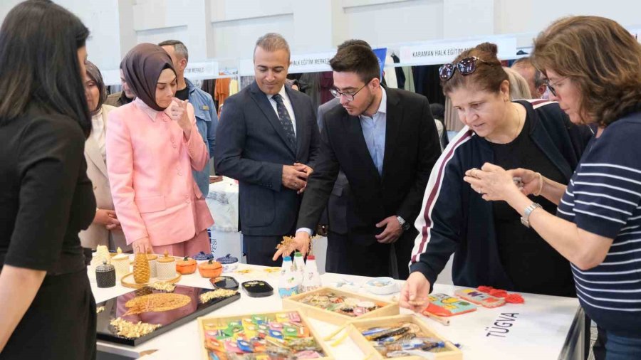 Karaman’da "hayat Boyu Öğrenme Haftası" Sergisi Açıldı