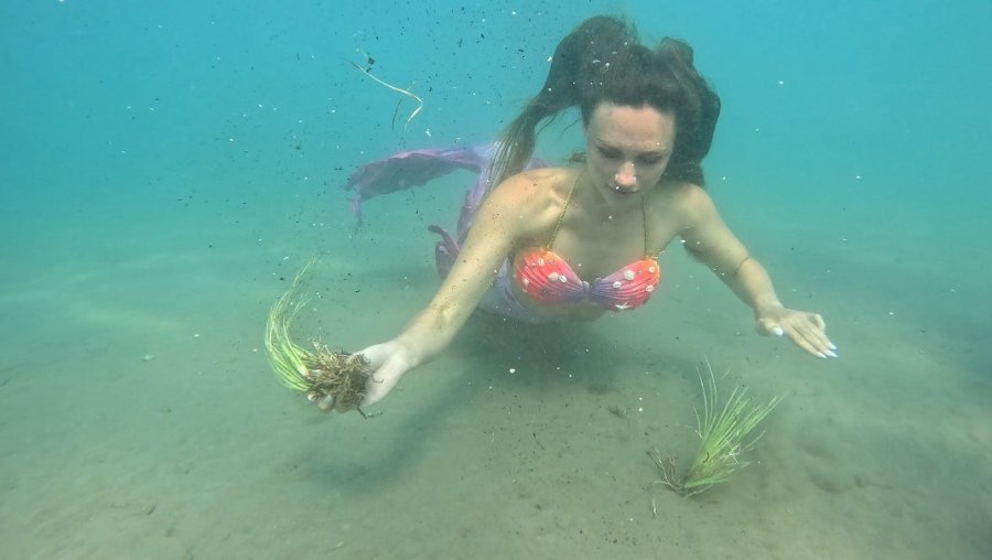 Antalya’da ‘deniz Kızları’ Eşliğinde Dip Temizliği