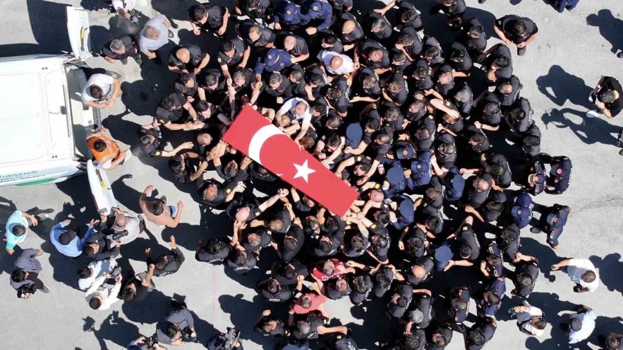 Konya’da Şehit İtfaiye Erine Uğurlama Töreni