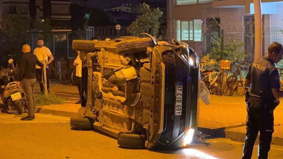 Otomobil Takla Attı, Ortalık Savaş Alanına Döndü
