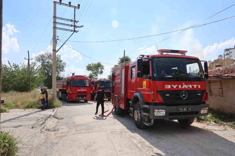 Konya’da Müstakil Evde Yangın Paniği