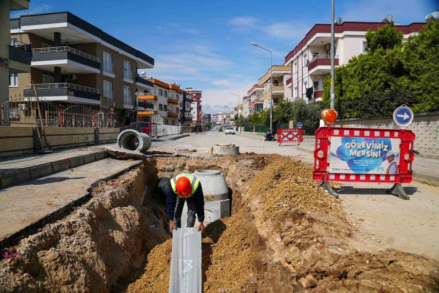 Tarsus’ta Yağmursuyu Hattı Çalışmaları Tamamlandı