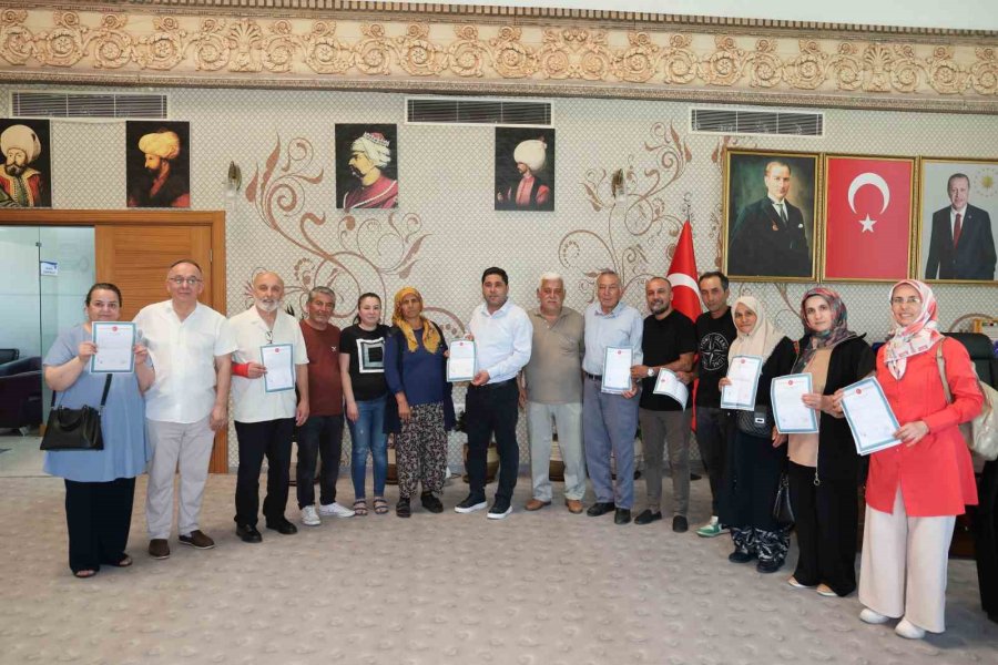Aksu’da 12 Vatandaş Tapularıyla Buluştu