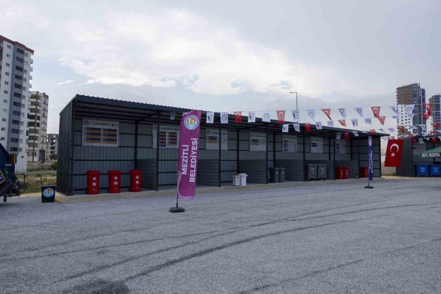 Mezitli’de Atık Getirme Merkezi Hizmete Açıldı