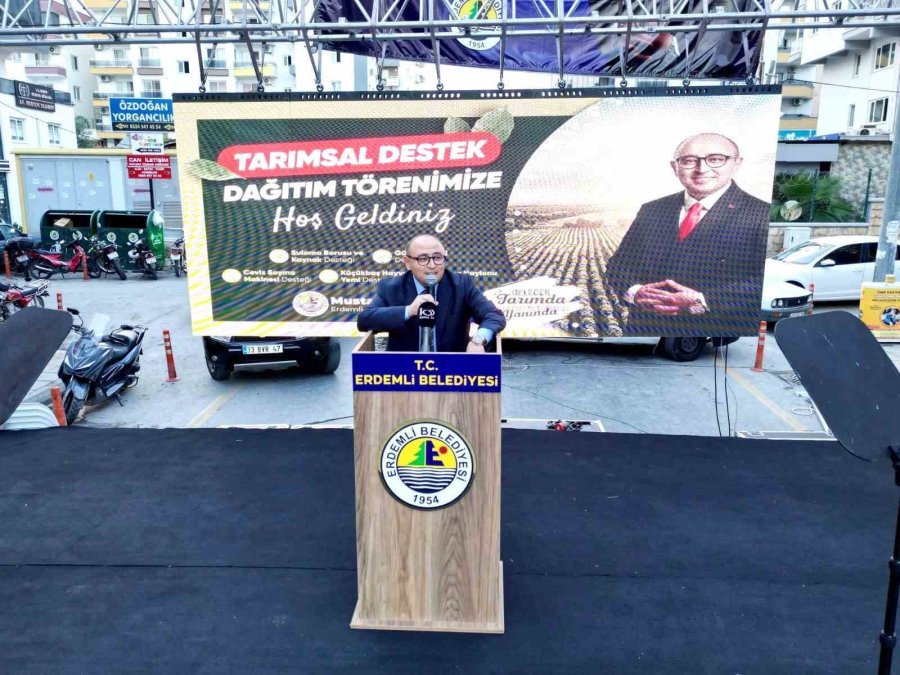Erdemli Belediyesinden Üreticilere Önemli Destek