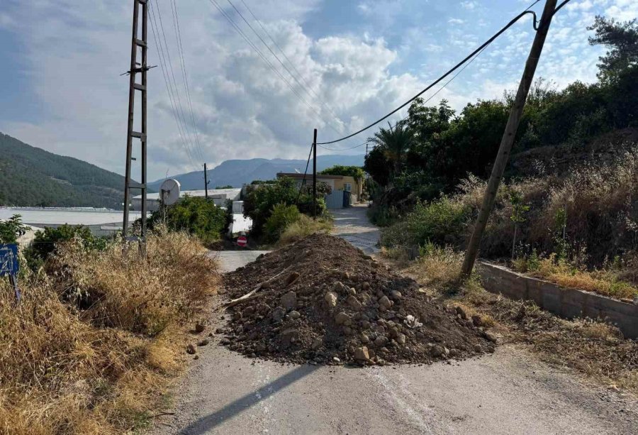 Bozyazı’da Yol Krizi Büyüyor: Alternatif Güzergah Da Kapatıldı