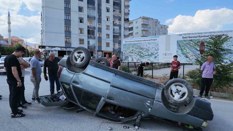 Niğde’de Otomobil Takla Attı: 1 Yaralı