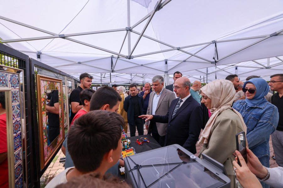 Selçuklu Sanat Ve Tasarım Atölyesi’nde Yıl Sonu Sergisi İle Dönem Tamamlandı