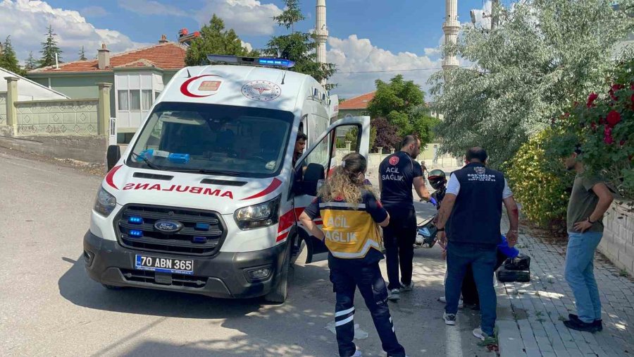 Karaman’da Motosiklet Devrildi: 3 Yaralı
