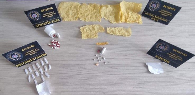 Beyşehir’de Polis Ekiplerinden Zehir Tacirlerine Darbe
