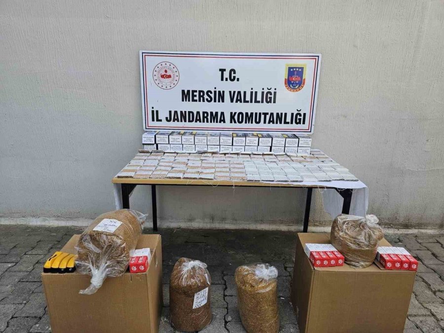 Mersin’de Kaçak Makaron Operasyonu: 2 Gözaltı