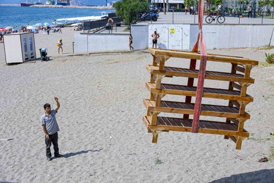 Ekdağ’dan Boğaçayı Plajı’nda Yerli Üretimle Hizmet