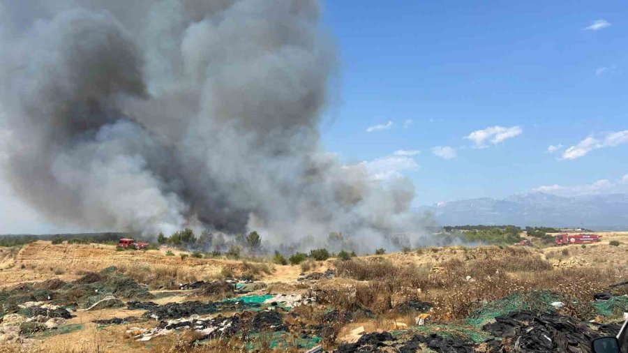 Aksu’da Orman Yangınına Havadan Ve Karadan Müdahale
