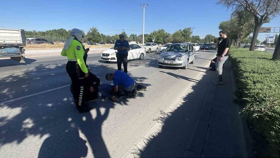 Otomobilin Çarptığı Bisikletli Ağır Yaralandı
