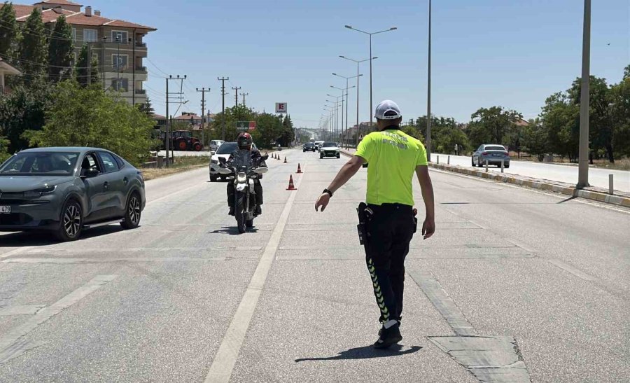 Konya - Ankara Kara Yolunda Nato Zirvesi Denetimleri