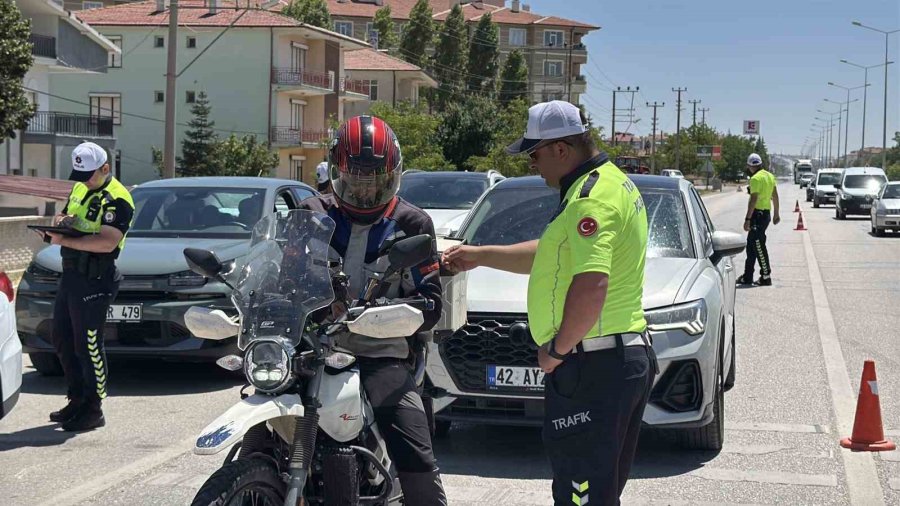 Konya - Ankara Kara Yolunda Nato Zirvesi Denetimleri