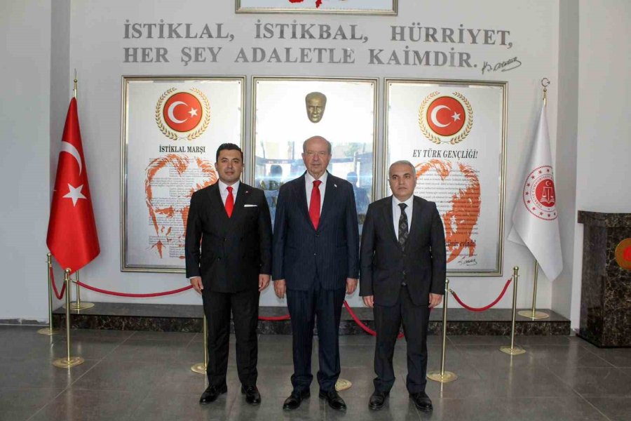Kktc 5. Cumhurbaşkanı Tatar, Anamur Adalet Sarayını Ziyaret Etti