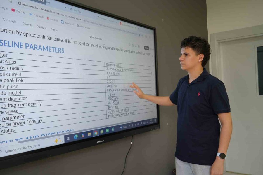 Niğdeli Lise Öğrencisi Dünya Uzay Kongresi’nde Projesini Anlatacak