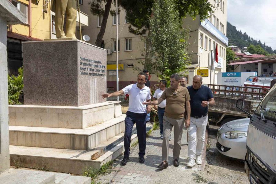 Mezitli’de Kırsal Mahallelere Hizmet Mesaisi