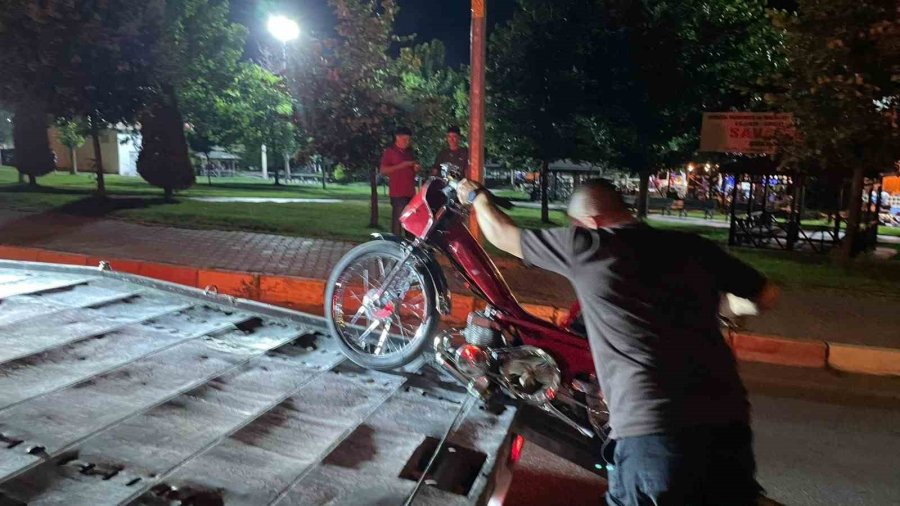 Karaman’da Modifiyeli Motosikletlere 344 Bin Lira Ceza Kesildi
