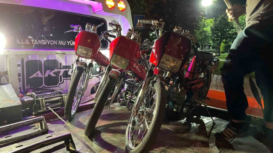 Karaman’da Modifiyeli Motosikletlere 344 Bin Lira Ceza Kesildi