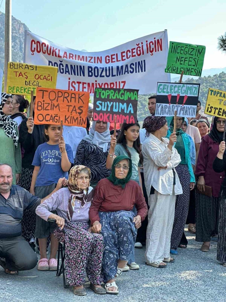 Gazipaşa’da Taş Ocağı Planı Mahalleliyi Sokağa Döktü