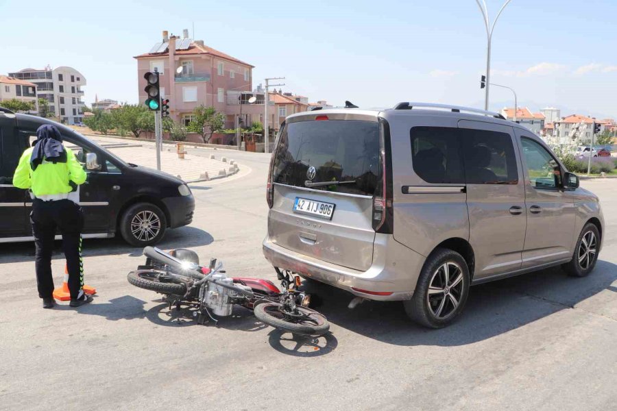 Karaman’da Motosiklet Kazası: 1 Yaralı