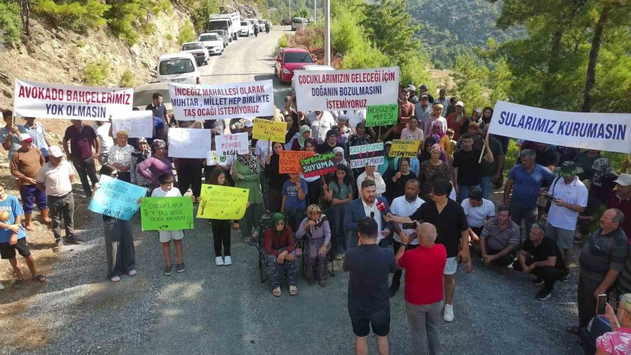 Gazipaşa’da Taş Ocağı Planı Mahalleliyi Sokağa Döktü