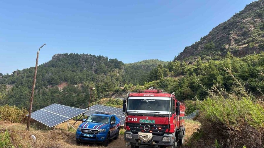 Gazipaşa’da Çıkan Yangın Büyümeden Söndürüldü