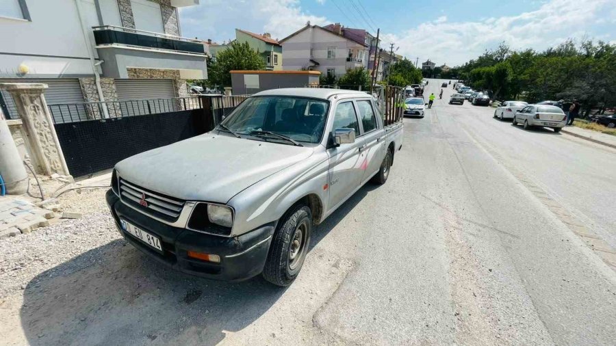 Karaman’da Pikabın Çarptığı Bisikletli Çocuk Yaralandı