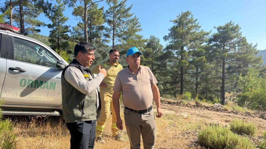 Mersin’deki Orman Yangını Havadan Ve Karadan Müdahale İle Kontrol Altına Alındı