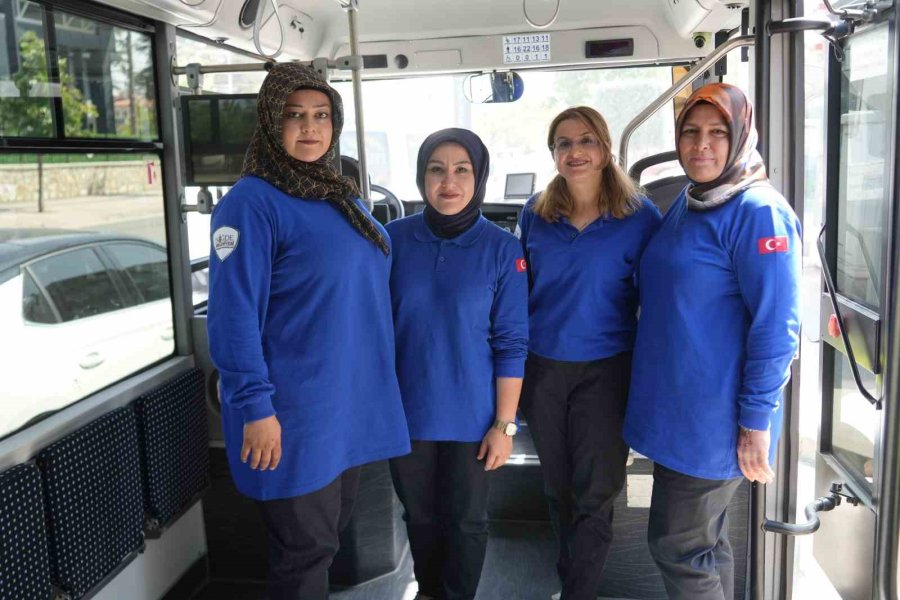 Niğde’de Ücretsiz Elektrikli Otobüsler Kadın Şoförlere Emanet
