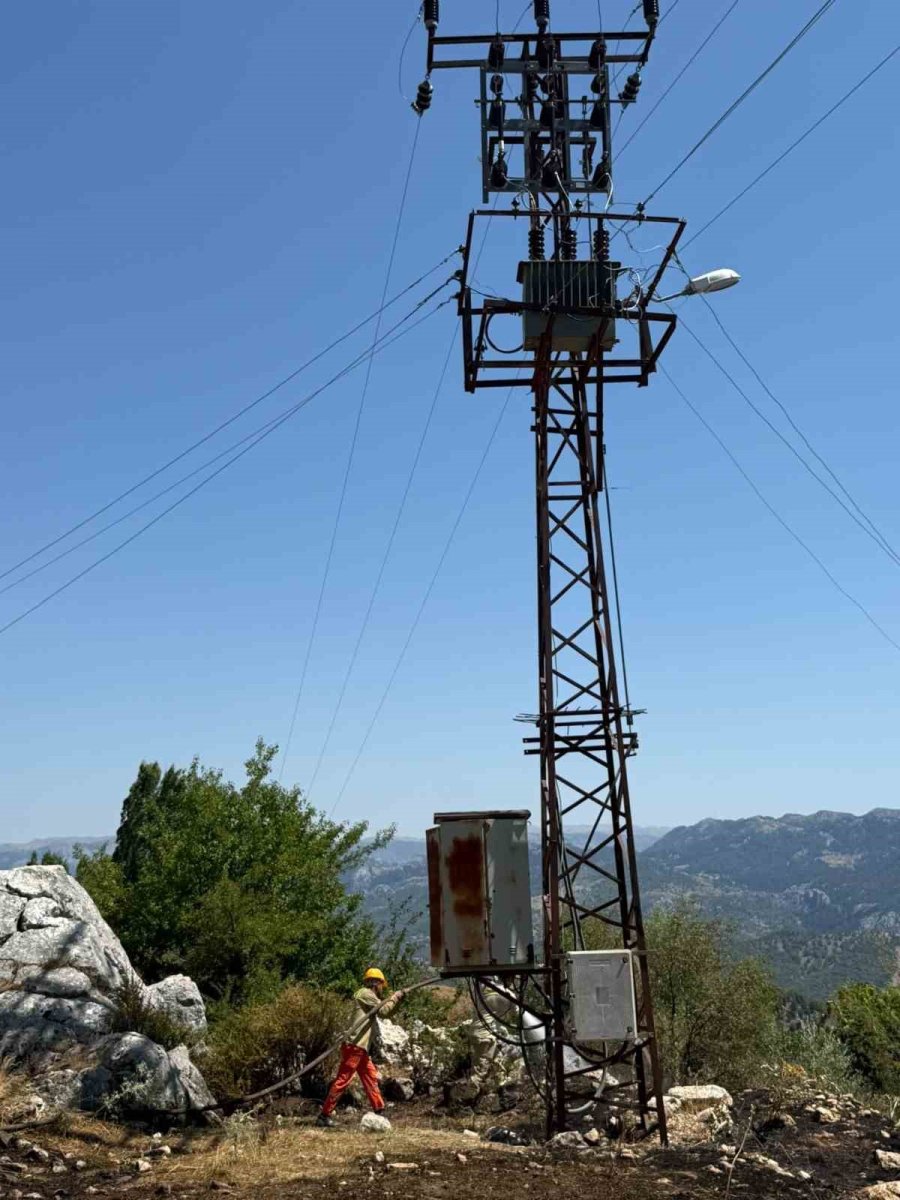 Alanya’da Otluk Alanda Çıkan Yangın Büyümeden Söndürüldü