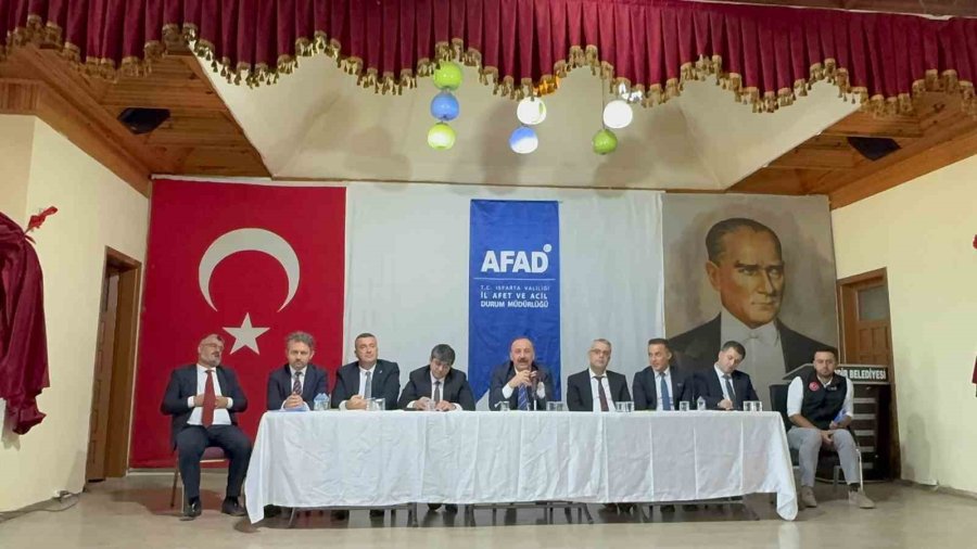 Isparta’da Kayaların Tehdit Ettiği Mahallenin Geleceği Masaya Yatırıldı