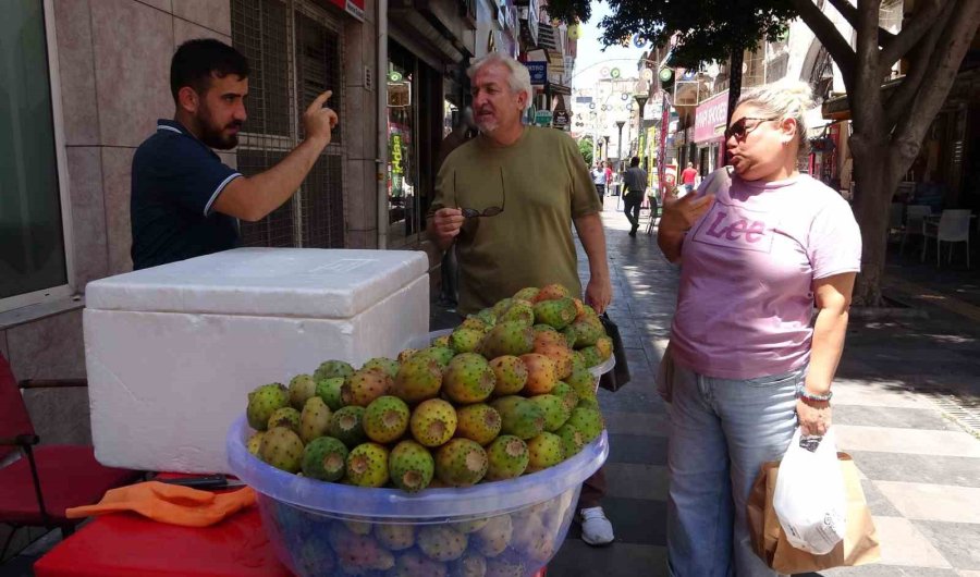 Mersin’de Yaz Aylarının Vazgeçilmezi Dikenli İncir Tezgahlardaki Yerini Aldı