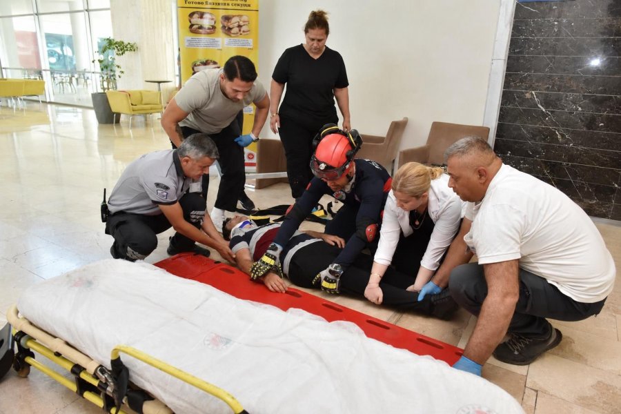 Kepez’de Deprem Ve Yangın Tatbikatı