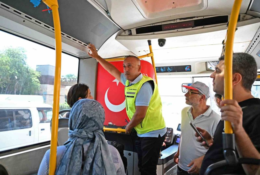 Büyükşehir Ekipleri Toplu Taşımada Klima Denetimini Yoğunlaştırdı