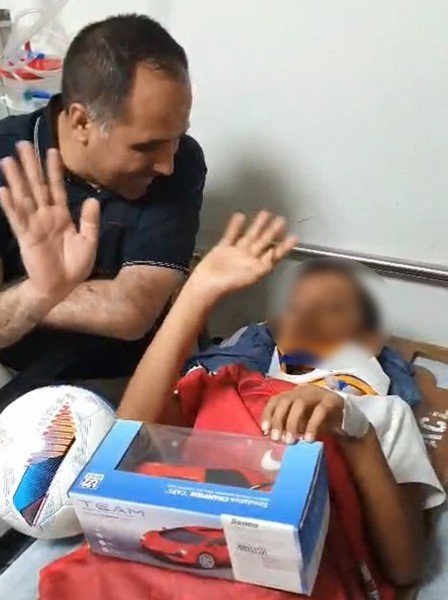 Darp Edilen Çocuğun Sağlık Durumu İyi, Tedavisi Sürüyor